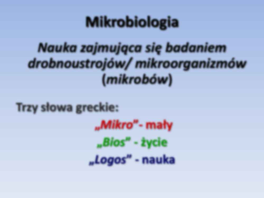 Mikrobiologia - wykład 1  - strona 3