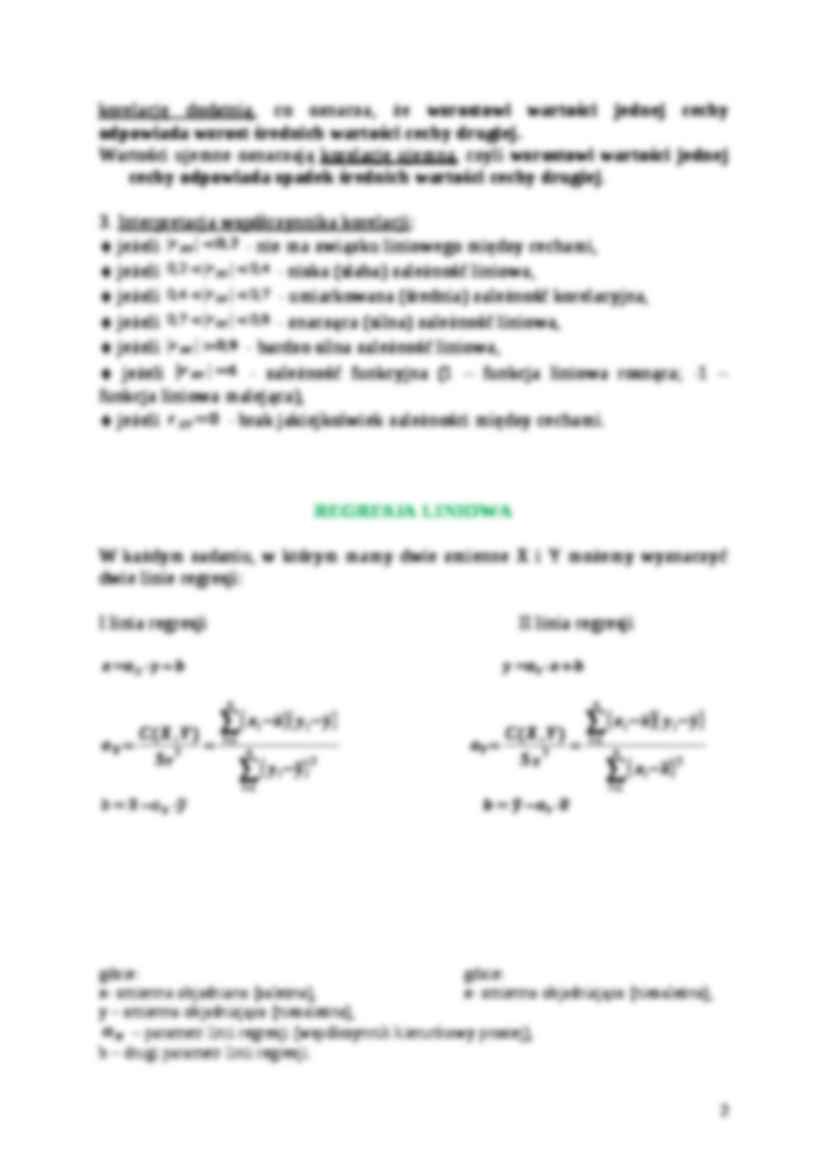 Korelacja i regresja liniowa-opracowanie - strona 2
