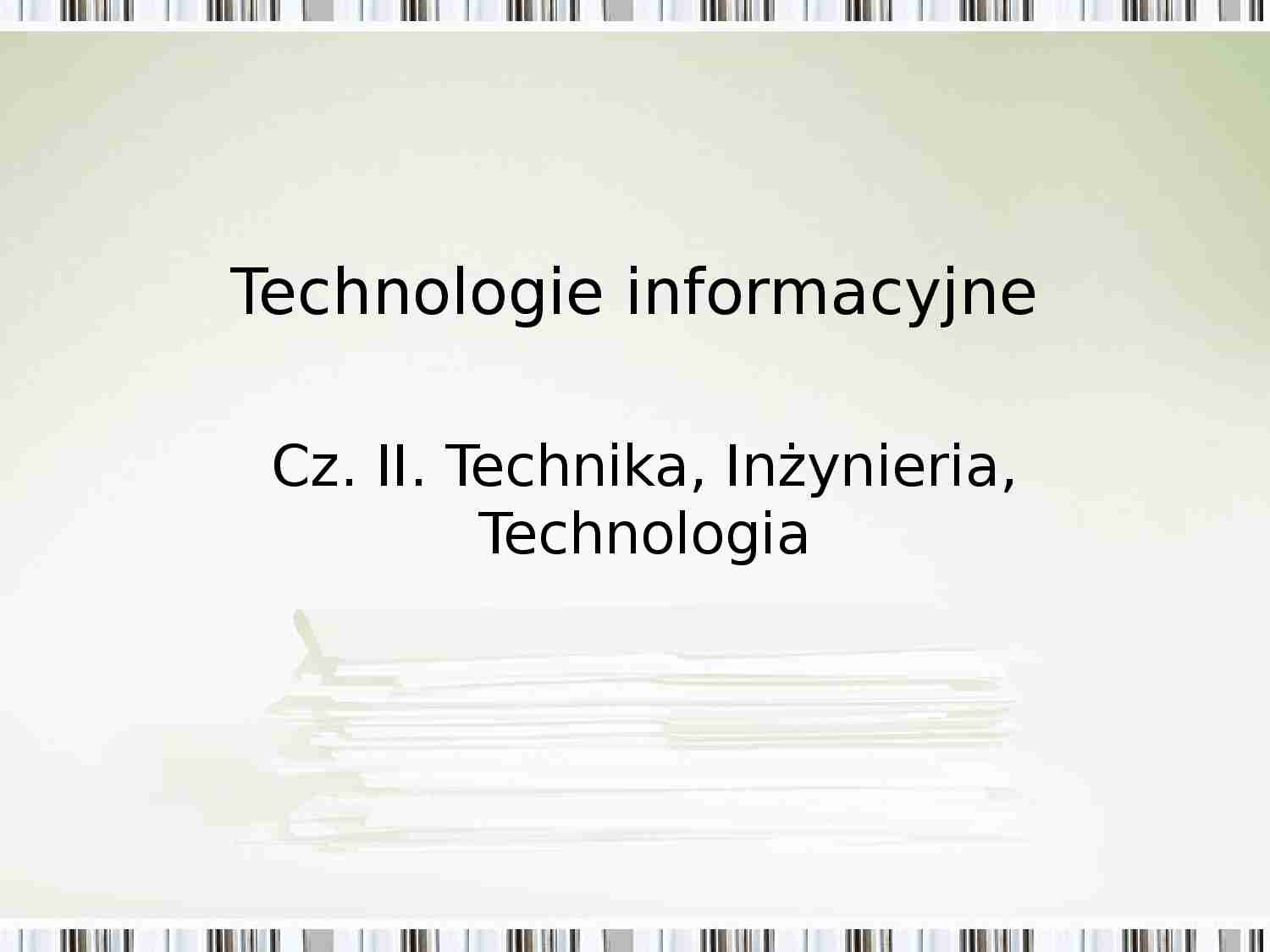 Technologie informacyjne-prezentacja - strona 1