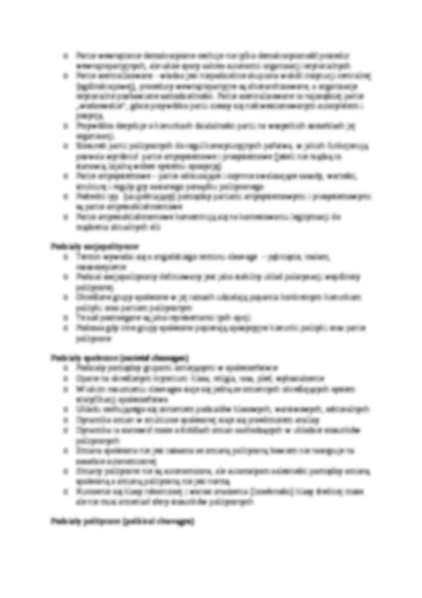 Dobór kryteriów klasyfikacji partii politycznych-opracowanie - strona 2