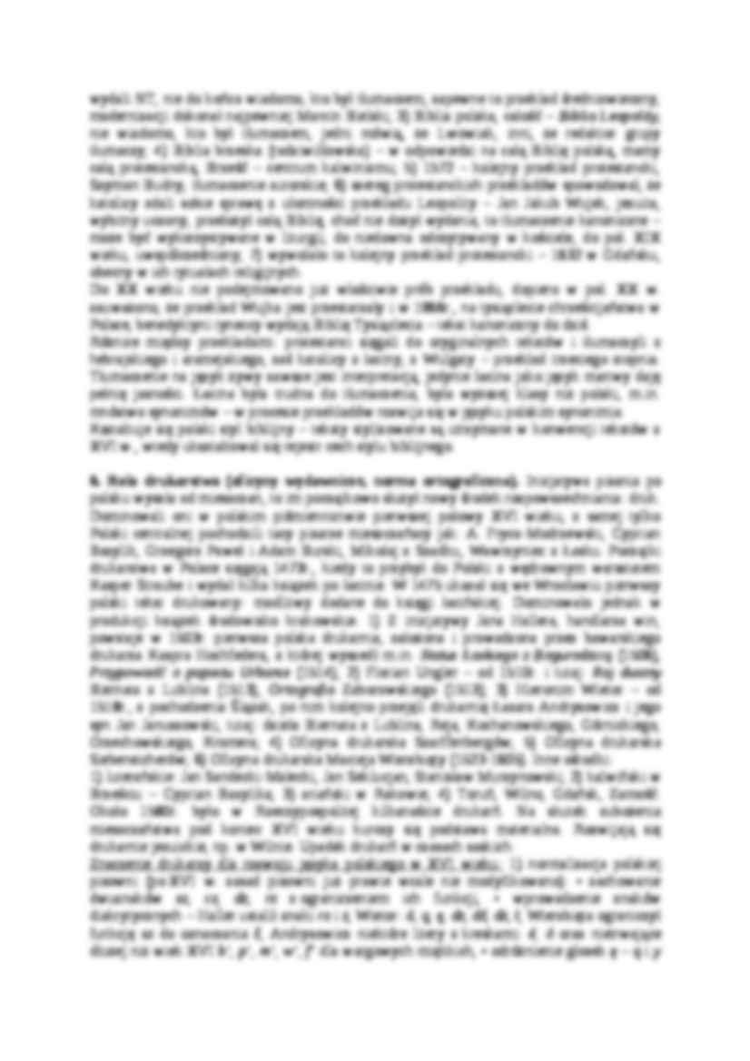 Warunki rozwoju języka polskiego w XVI wieku-opracowanie - strona 2