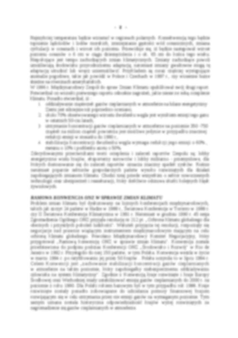 Referat - Polska w negocjacjach w sprawie zmian klimatu - strona 2