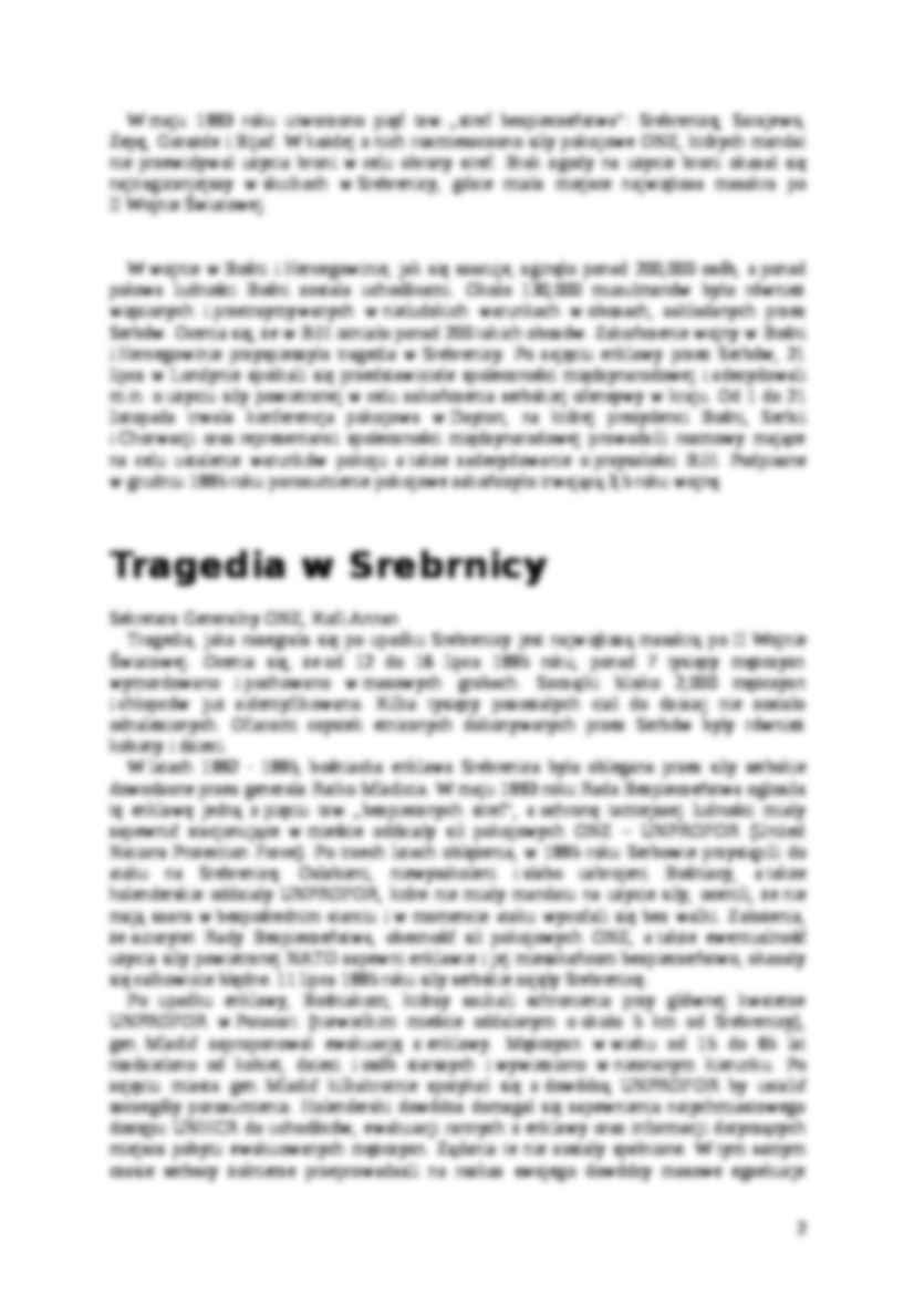 Referat - Rozpad Jugosławii - strona 2