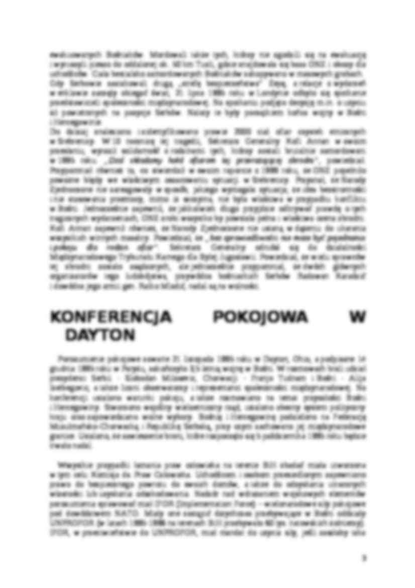 Referat - Rozpad Jugosławii - strona 3