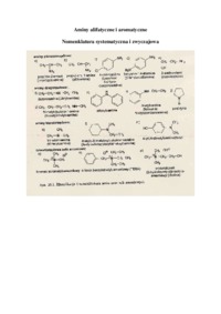 Właściwości fizyko-chemiczne wybranych amin - wykład