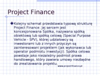 Project Finance-opracowanie