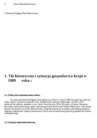 Próba oceny efektow Planu Balcerowicza- opracowanie
