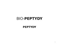 Bio-peptydy - omówienie