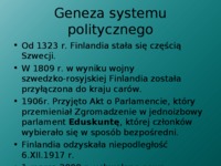 System polityczny Finlandii-prezentacja