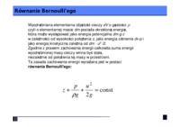Wielkości hydrodynamiczne- wykład 3
