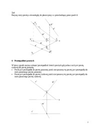Geometria wykreślna - Wykład 4