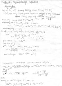 Metody numeryczne algebry liniowej - zagadnienia na egzamin