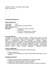 studia-ii-stopnia-krakow-politechnika-krakowska-automatyka-i-robotyka-niestacjonarne-kryteria-przyjec-informacja