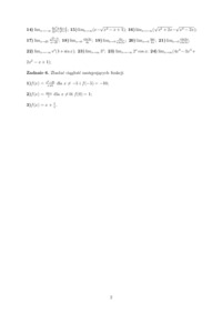 matematyka granice ciągów i funkcji