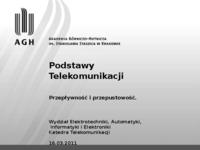 Podstawy telekomunikacji: Przepływność i przepustowość