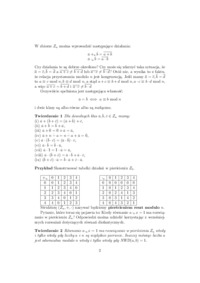 Arytmetyka modulowa algebra