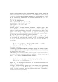 Przestrzenie liniowe - algebra