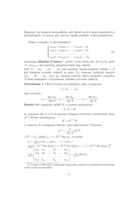 Układy równań liniowych (2)