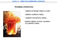 Kinetyka chemiczna i kataliza