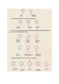 Struktury i nazwy wybranych związków heterocyklicznych