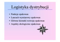 Wykład 6, opakowania w systemach logistycznych