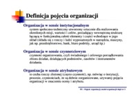 Podstawy zarządzania - wykład 2 - Model organizacji 