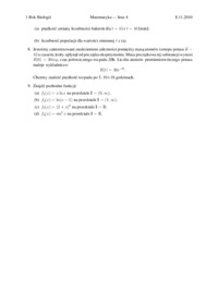 Matematyka - Lista zadań 4