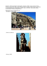 Sztuka starożytna - Egipt