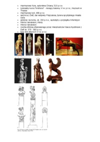 Sztuka starożytna - materiał ilustracyjny 