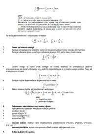 Mechanika płynów - egzamin - Metoda Eulera