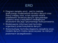 Entity Relationship Diagram - ERD- Diagram związku encji