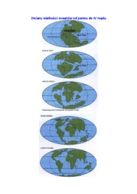 Zmiany wielkości oceanów od permu do IV rzędu