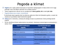 Cechy klimatu w Polsce