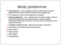 Wody podziemne i bilans wodny Polski