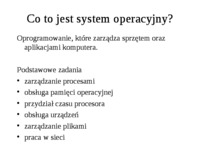 Teoretyczne podstawy systemów operacyjnych