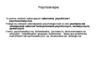 Formy pomocy psychologicznej - prezentacja na zajęcia