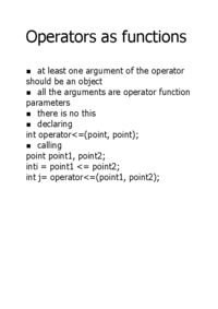 Operators as functions