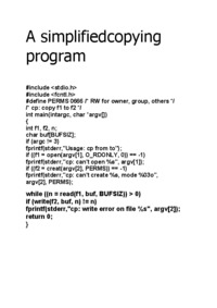 A simplified copying program