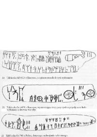Pismo egejskie- przykłady użycia pisma linearnego B