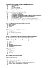  Prawo administracyjne -  Egzamin zestaw 2a