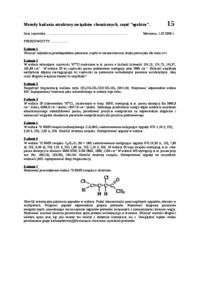 Metody badania struktury związków chemicznych - wykład cz. 15