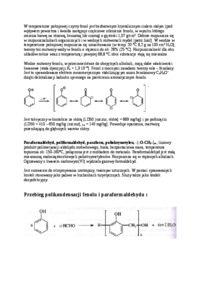 Polikondesacja fenolu i formaledehydu - omówienie 
