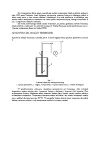 Analiza termiczna- instrukcja do ćwiczenia - aparatura