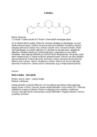 Alkaloidy pirydynowe i piperydynowe- opracowanie